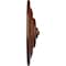 Ekena Millwork Classic Ceiling Medallion (Canopies up to 4 1/8"), 13 1/4"OD x 1/2"P, Burnished Mahogany Crackle CM13CLBMC - alternate 3